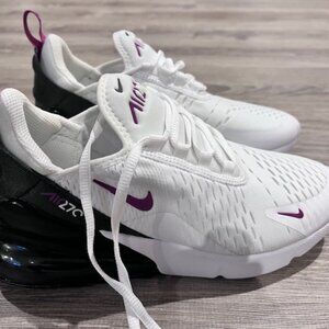 Nike Air Max 270 GS White Hot Fuchsia Youth 5.5